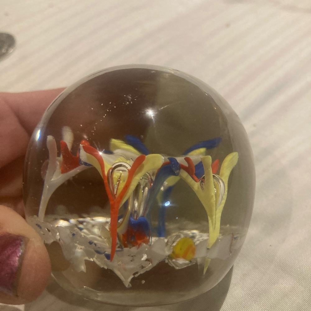 Colorful Glass Paperweight